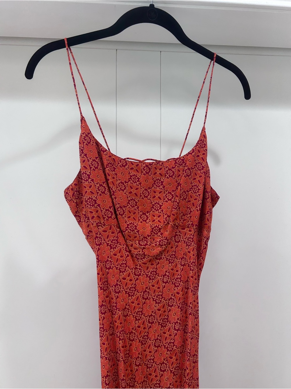 Slip-style Midi Dress w/ Corset Back